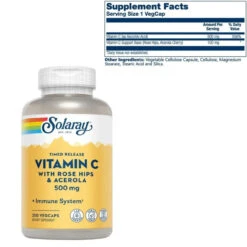 Solaray Vitamin C Time Release W/ Rose Hips & Acerola 500mg 250 Capsules -Best Price Nutrition Untitleddesign 18 276a98e8 7147 4117 810c 10447554c7b0 76846.1702140399
