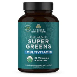 Ancient Nutrition Organic Super Greens + Multivitamin 90 Tablets