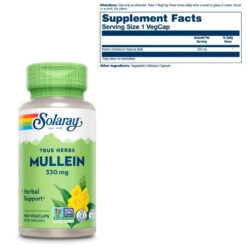 Solaray Mullein Leaves 330mg 100 Capsules -Best Price Nutrition Untitleddesign 38 d1c114ad 85c6 4419 9d33 0126499688bb 07140.1702141637